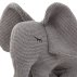 Doudou tricot éléphant Dextor - Gris chiné