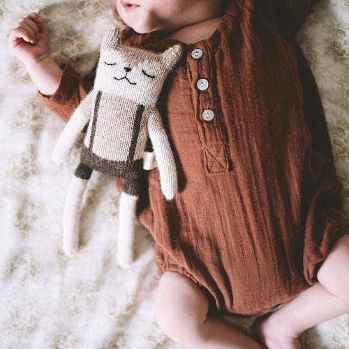 Doudou Faon en salopette