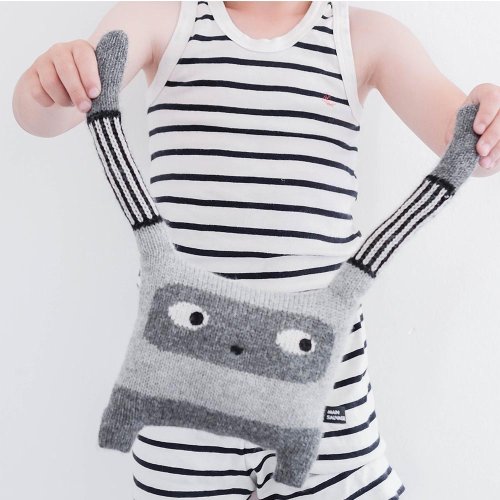 Doudou Lapin Humus - Gris
