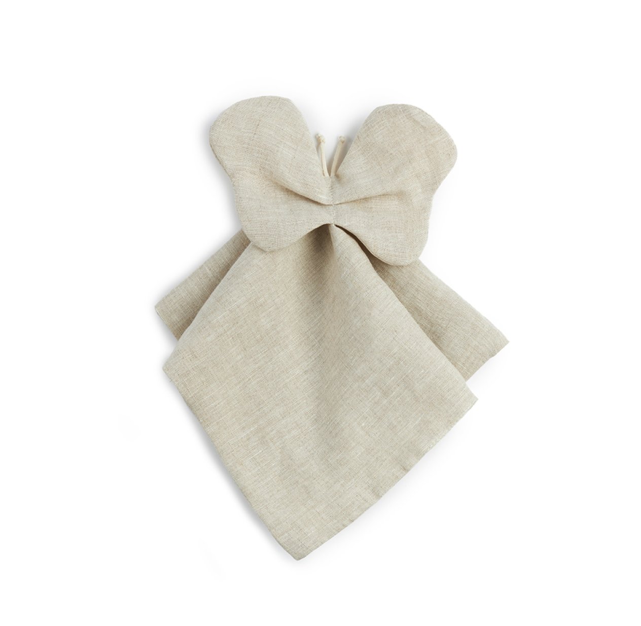 Doudou Papillon Lin Français - Greige