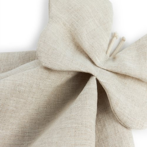 Doudou Papillon Lin Français - Greige