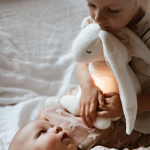 Doudou Veilleuse Lapin Magique