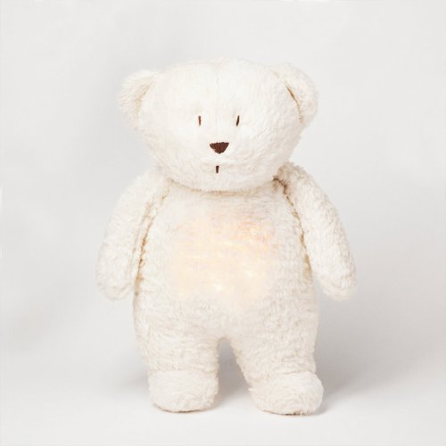 Doudou Veilleuse Ourson Vintage - Blanc polaire