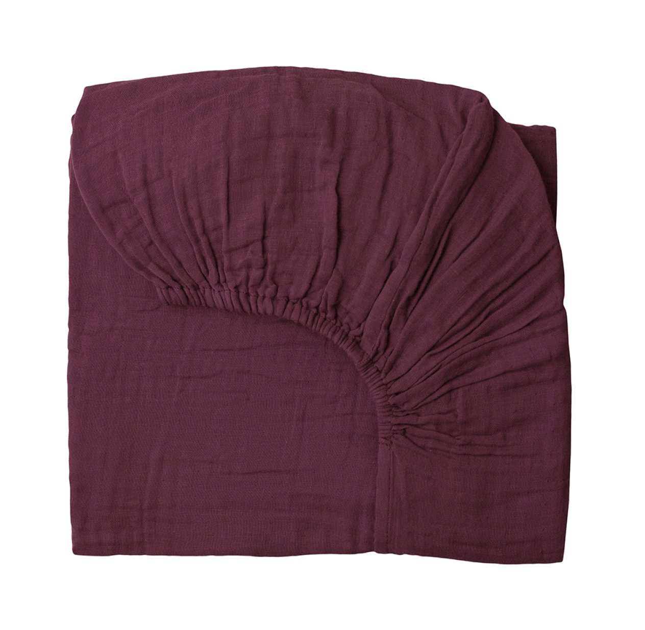 Drap housse lit bébé - Bordeaux