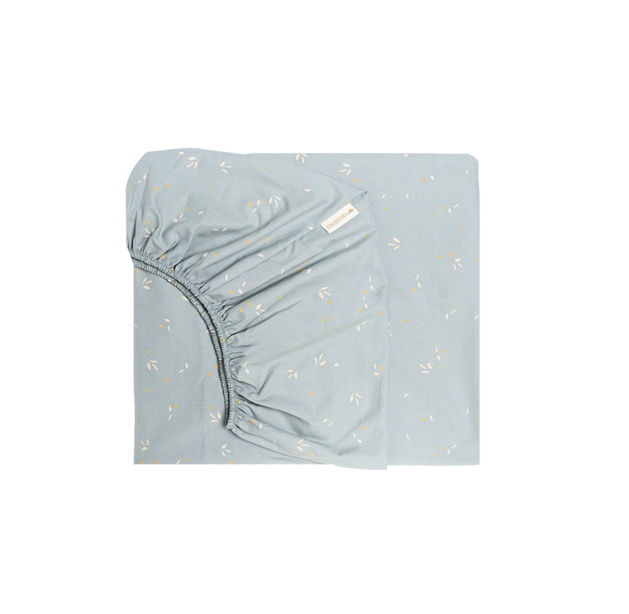 Drap housse Bébé Tibet Willow - Soft Blue