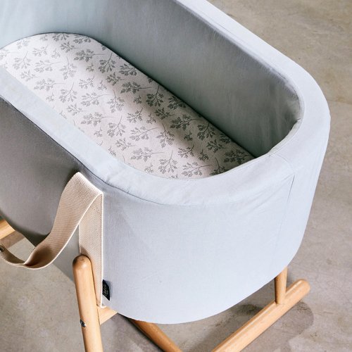 Drap housse Berceau Kumi et Couffin Kuko - Pearl Blossom