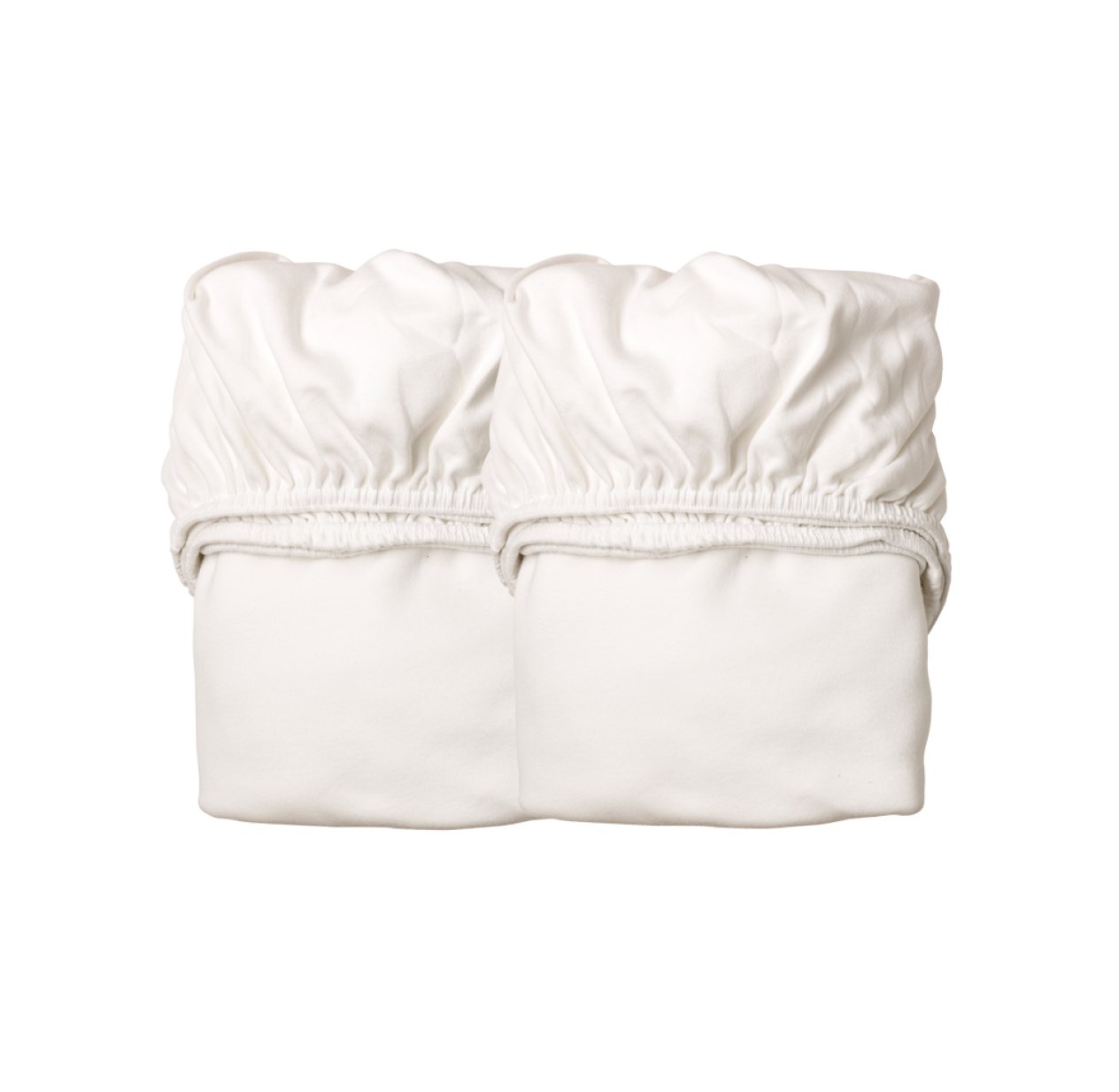 Lot de 2 draps housses junior pour lit évolutif Leander - Blanc