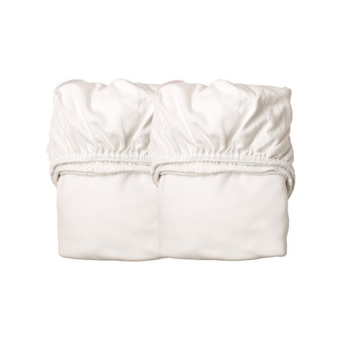 Lot de 2 draps housses junior pour lit évolutif Leander - Blanc