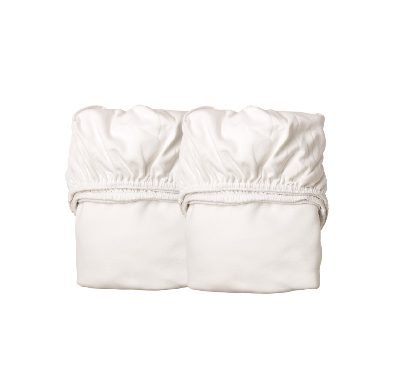 Lot de 2 draps housses Leander 70 x 120 - Blanc
