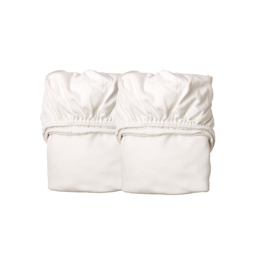 Lot de 2 draps housses Leander 70 x 120 - Blanc