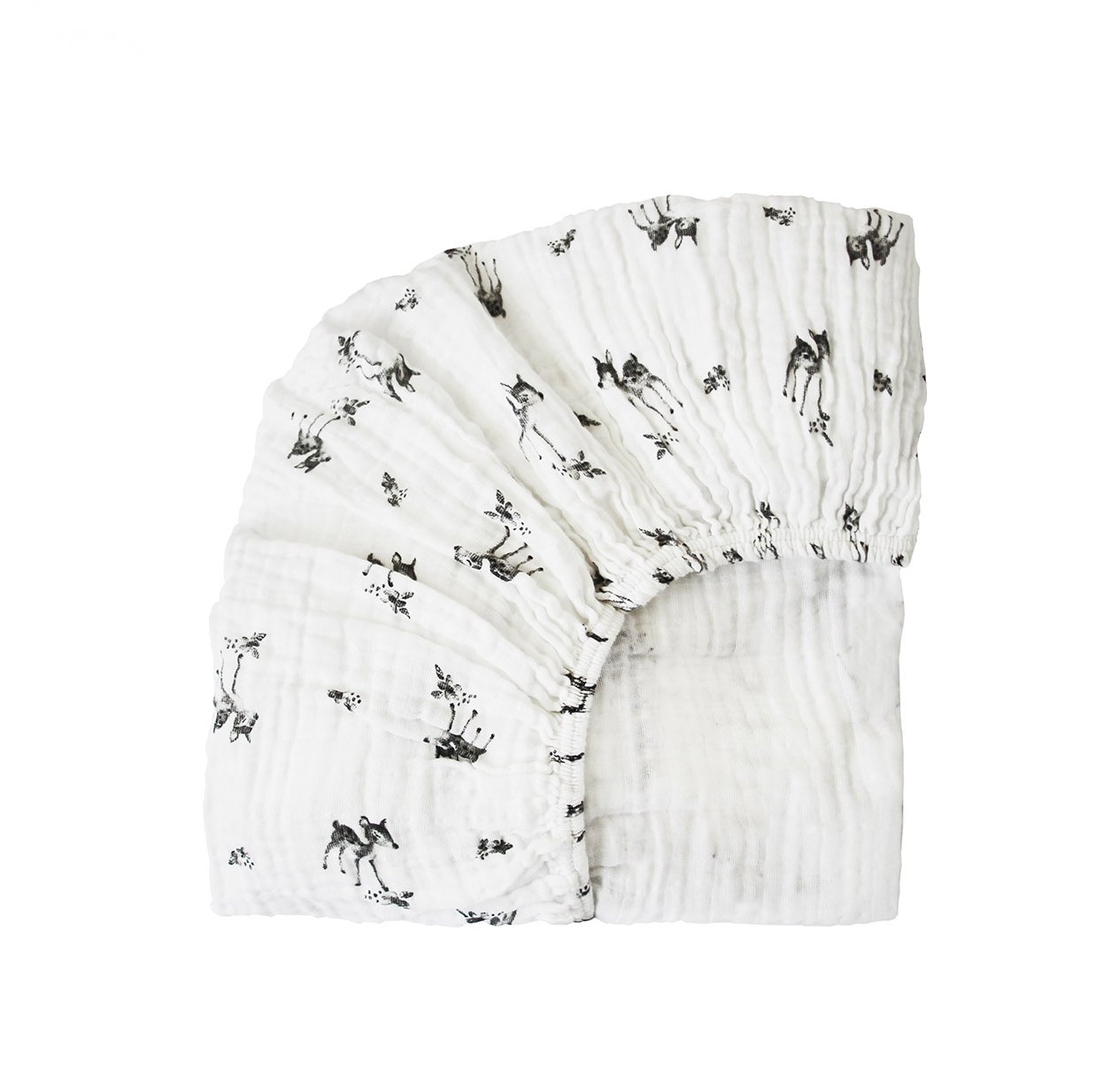 Drap housse Olivia Faon - Ecru