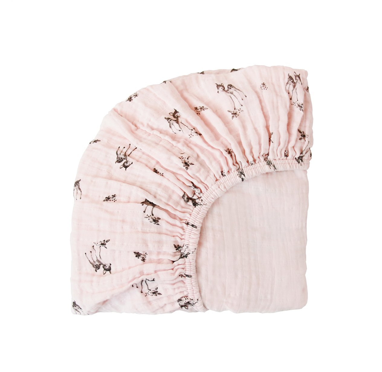 Drap housse Olivia Faon - Rose clair