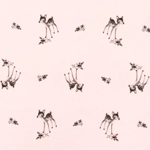 Drap housse Olivia Faon - Rose clair