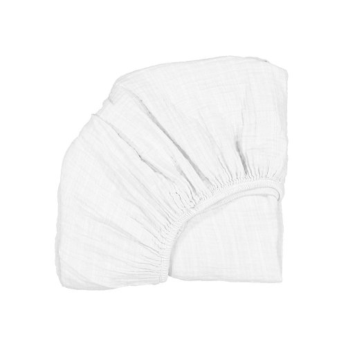 Drap housse Berceau Kumi et Couffin Kuko - Blanc