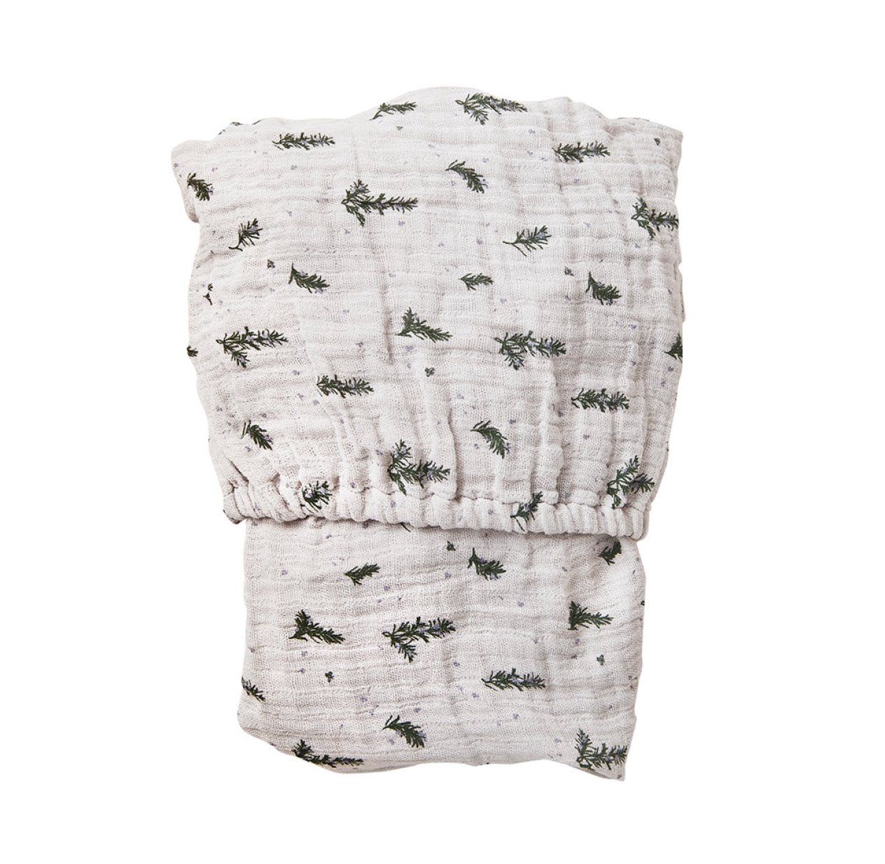 Drap housse mousseline Romarin