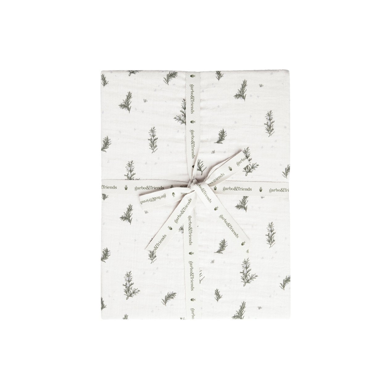 Drap housse mousseline Romarin