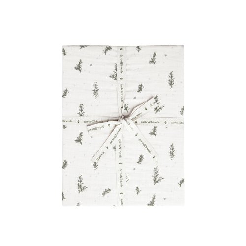 Drap housse mousseline Romarin