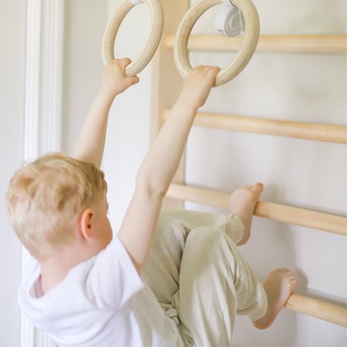 Echelle d'escalade Enfant TAIMI MINI - Blanc/Bois