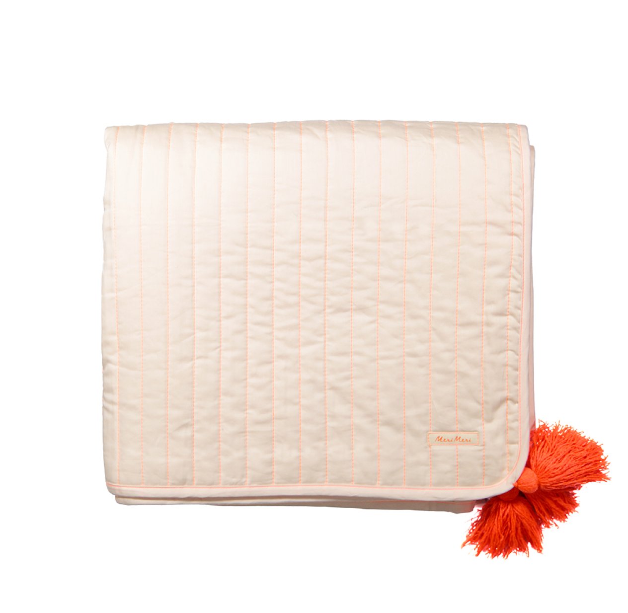 Edredon pompons - Rose pâle