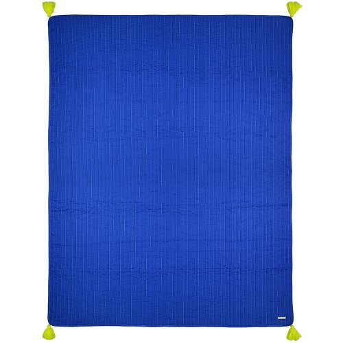 Edredon pompons - Indigo