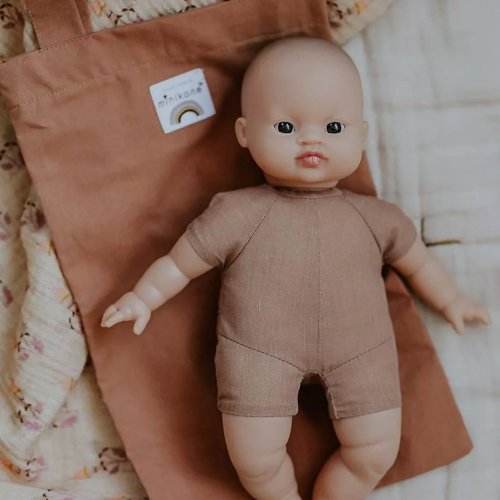 Ensemble Salopette Antonin & T-shirt Poupon Babies - Cassonade