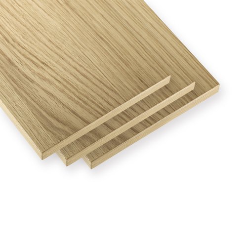 Pack 3 étagères 58 cm - Chêne