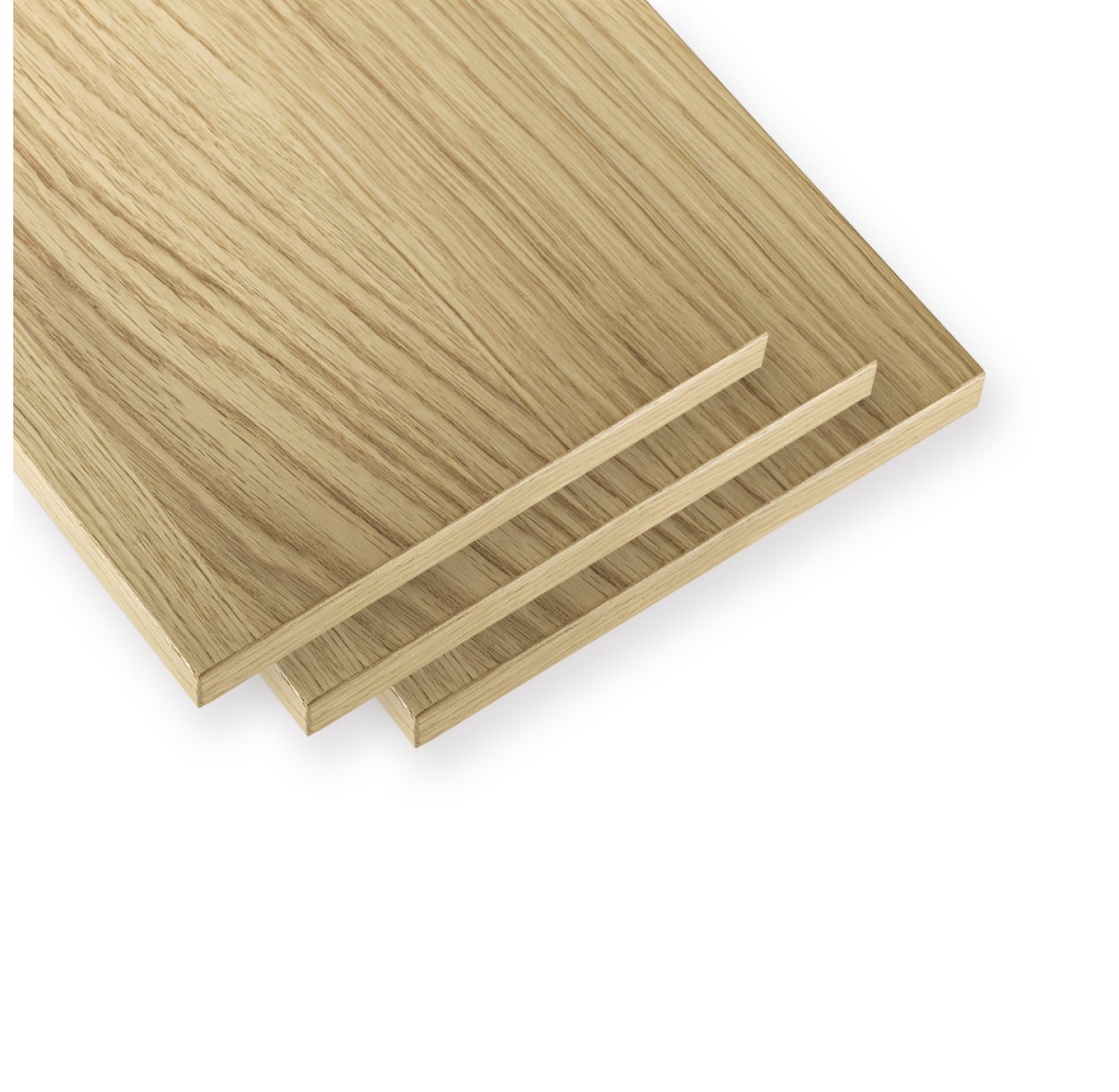 Pack 3 étagères 78 cm - Chêne