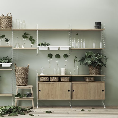 Pack 3 étagères 78 cm - Chêne