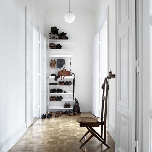 Etagère en métal grands rebords - Blanc