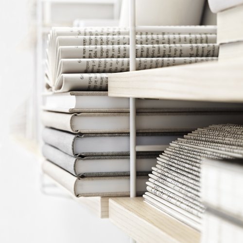 Etagère String Pocket - Frêne / Blanc