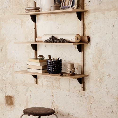 Etagère Sector Triple T/W - Chêne/Noir