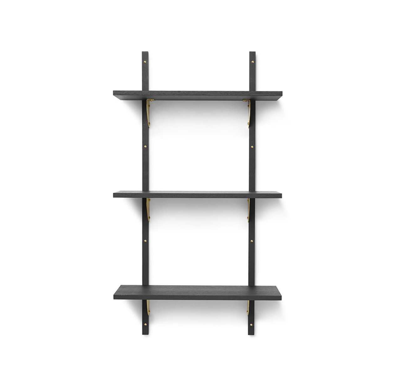 Etagère Sector Triple T/N - Noir/Laiton