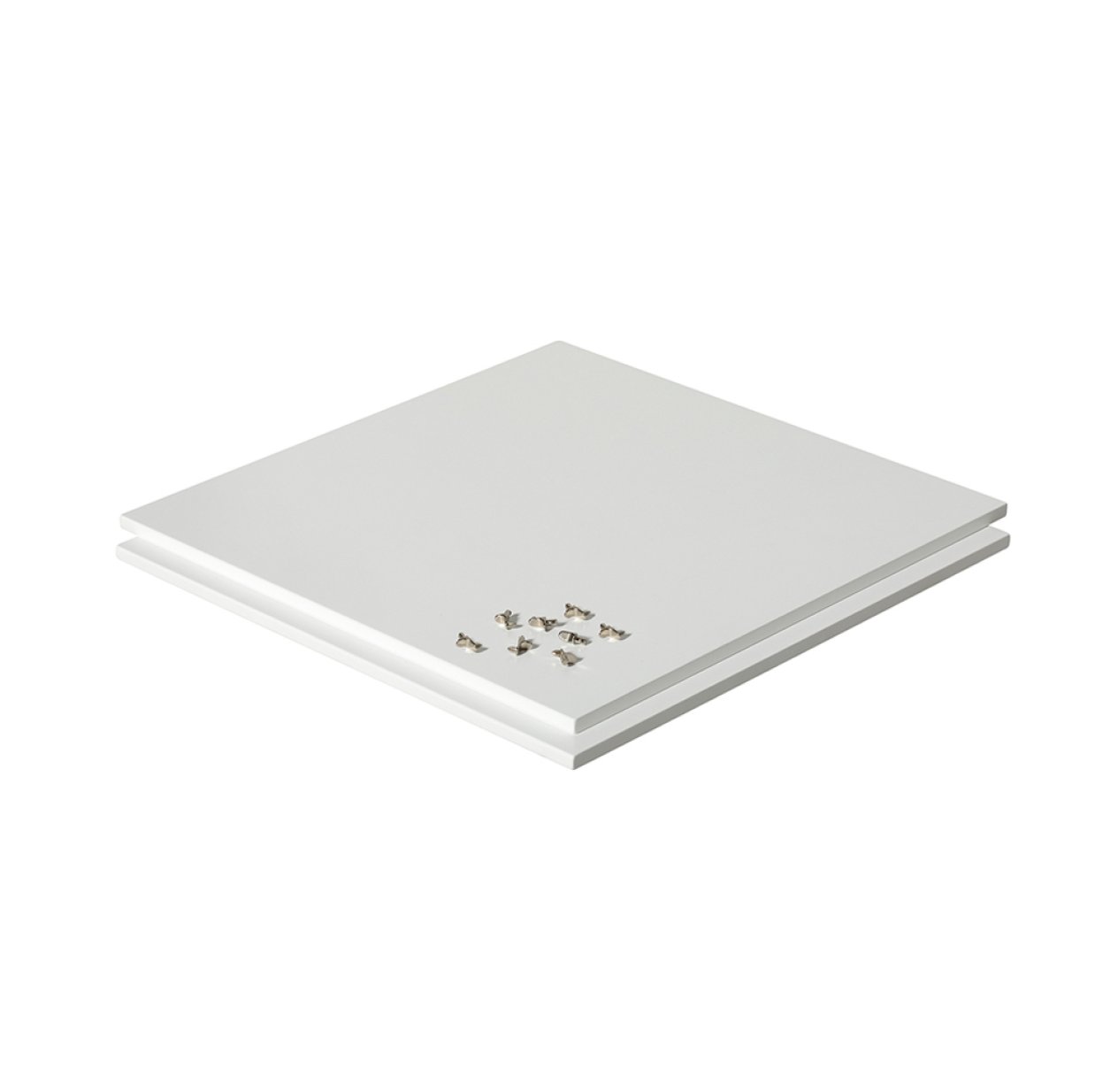 2 tablettes supplémentaires pour armoire Wood - Blanc