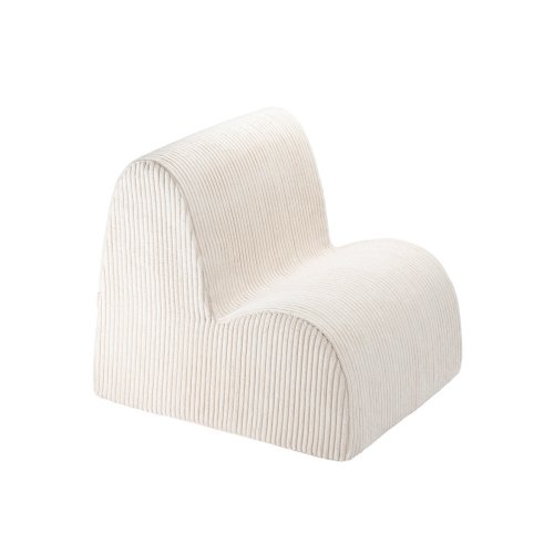 Fauteuil Cloud en velours côtelé - Ecru