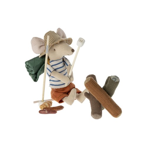 Accessoires Feu De Camp Miniature LED Pour Maison De Poupée - Avec 2 Chaises Et 1 Table, Déco 1/12, Ambiance Chaleureuse