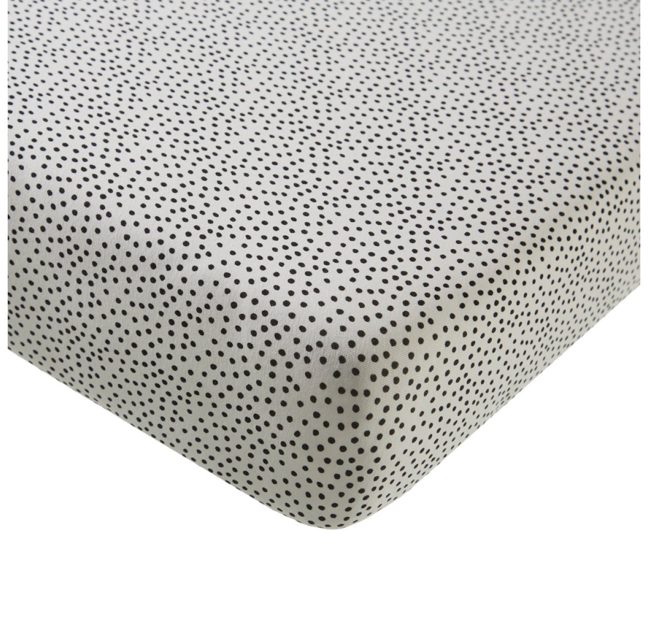 Drap housse bébé Cozy Dots - Blanc cassé
