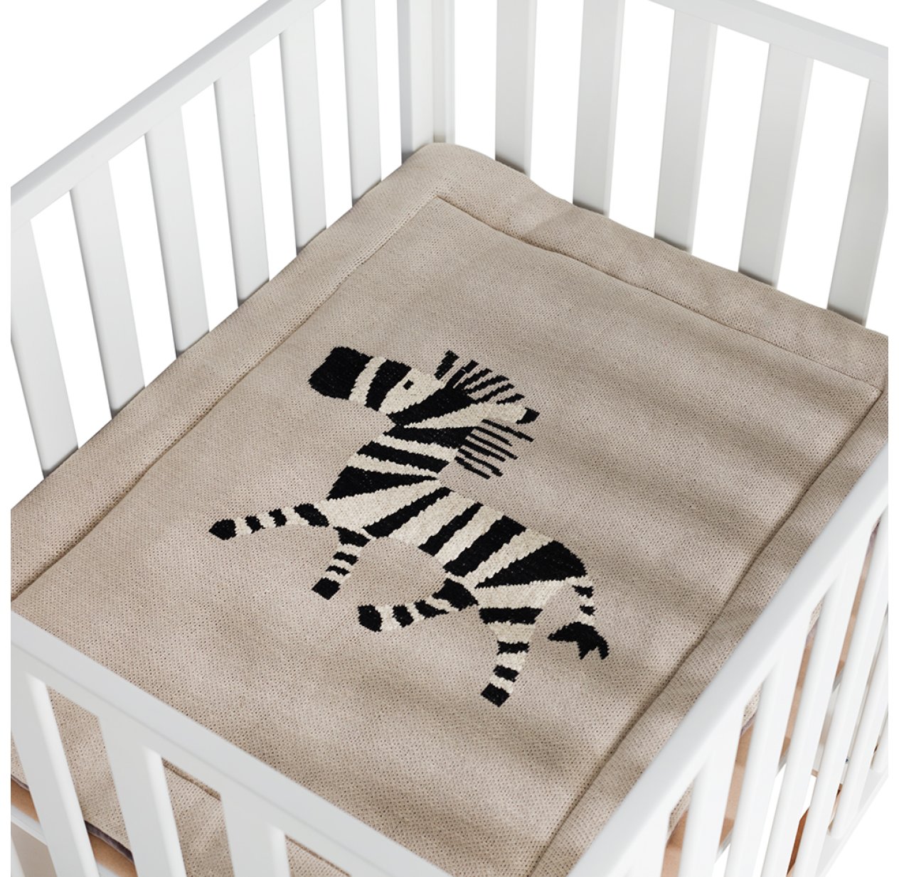 Fond de parc Zèbre en tricot - Beige