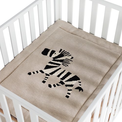 Fond de parc Zèbre en tricot - Beige