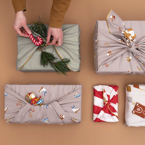 Furoshiki Emballage Cadeaux Tissu - Nostalgia
