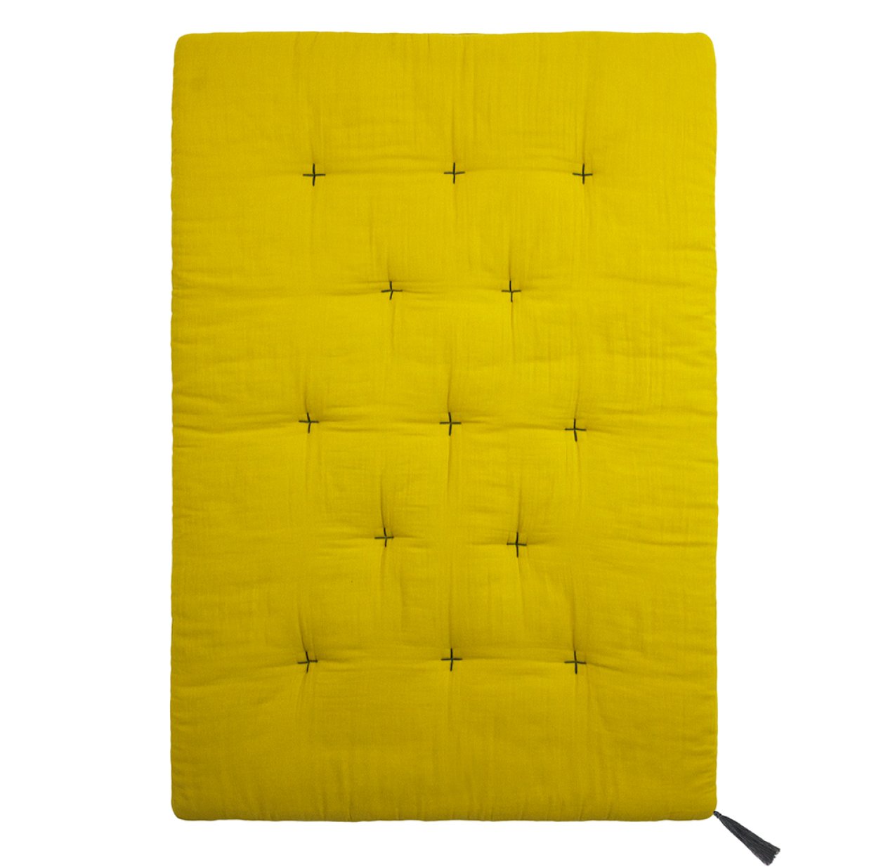 Edredon Futon en gaze de coton - Jaune or
