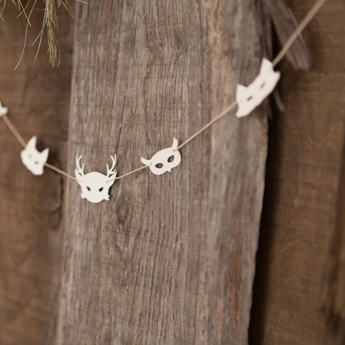 Guirlande Into the Woods / mini créatures - Crème