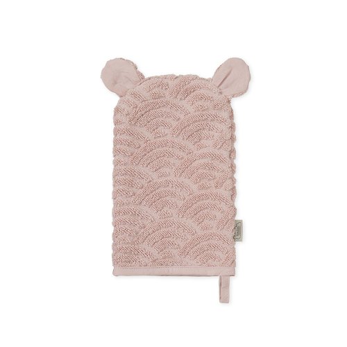 Gant de Toilette Ours - Vieux rose