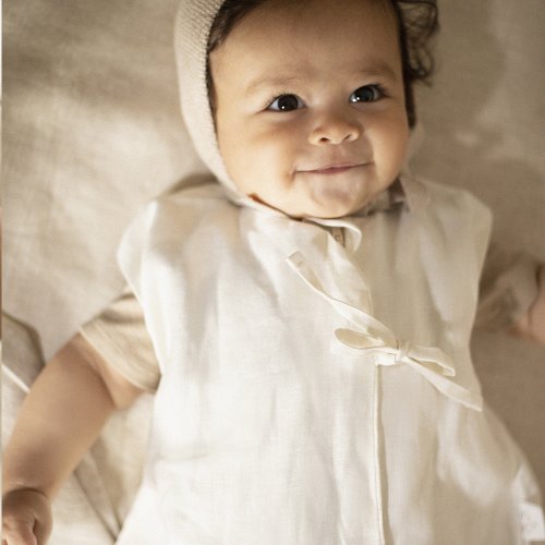 Gigoteuse d'été Lin Français - Blanc