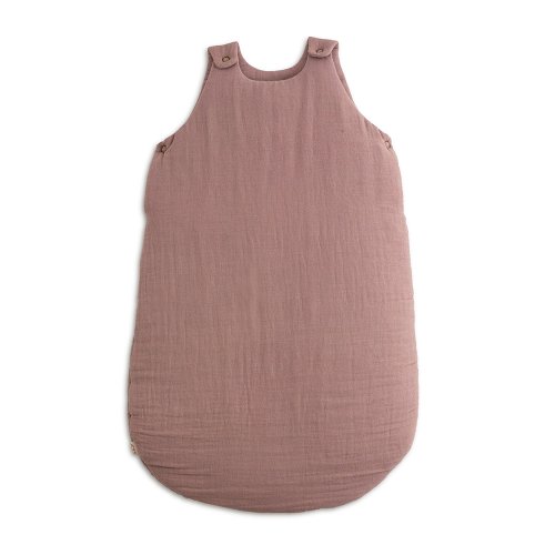 Gigoteuse Hiver Gaze de coton bio - Vieux rose