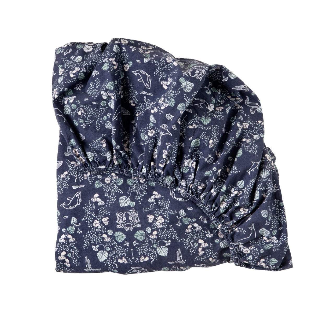 Drap housse bébé Mares - Bleu marine
