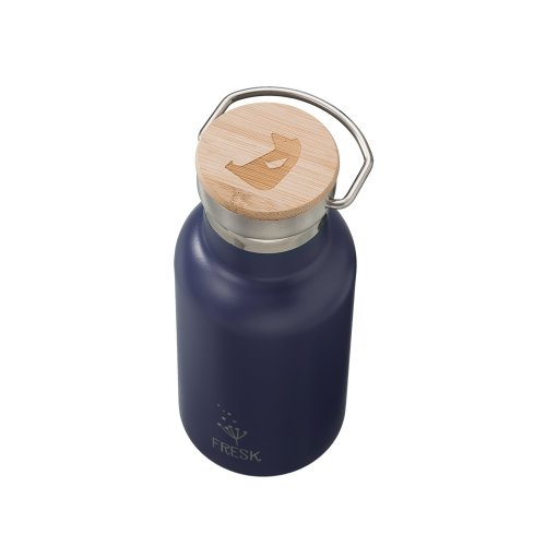 Gourde paille isotherme 350 ml - Marine