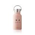 Gourde isotherme Chat Anker - Rose pastel