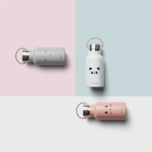 Gourde isotherme panda Anker - Gris clair