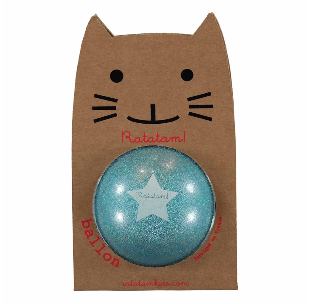 Ballon à paillettes - Bleu turquoise