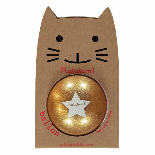 Ballon à paillettes 25 cm - Doré